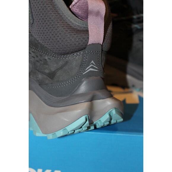 Hoka Women’s Kaha 2 GTX Mid Waterproof Hiking Boots Castlerock Gray Sz 7 $240 - Picture 7 of 8